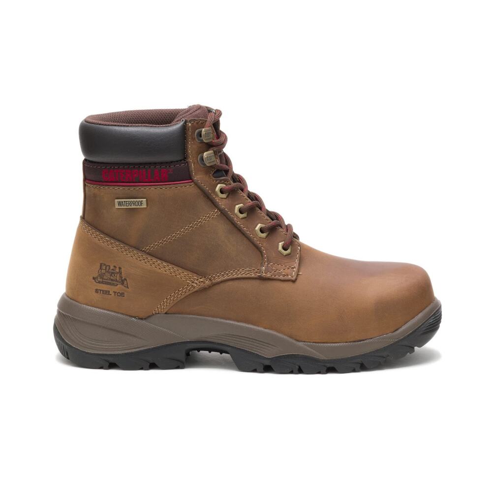 CATERPILLAR WOMEN'S DRY VERSE 6 INCH WP ST WORK BOOT, DARK BEIGE, 7 M US